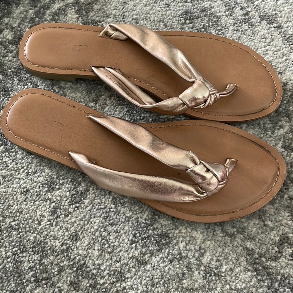 Rose gold sandals